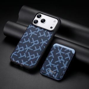 Luxury Leather Wallet Case for iPhone 18/17Pro Max/16 with Detachable Magnetic Cover Removable Card Slot Shockproof Protective
