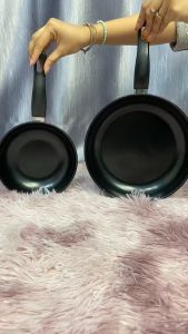 ORANGE Teflon Set 2 Pcs Fry Pan Set Anti Lengket 17 cm & 24 cm Wajan Enamel Non Stick Anti Gores