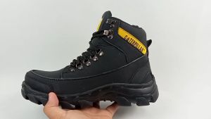 Sepatu Safety Pria Boots Caterpillar High Premium Quality - Sepatu Safety Ujung Besi Kerja Proyek - Sepatu Boots Pria Wanita Outdoor Tracking Touring