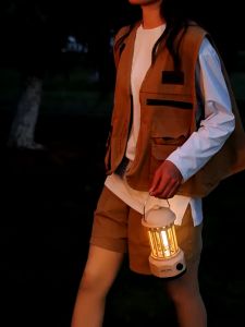 Outdoor retro campground camping lights rechargeable hanging waterproof LED emergency lights