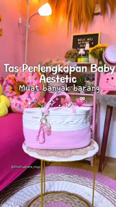 Beige Tas Bayi Multifungsi Organizer Gantung di Stroller Cocok untuk Travelling