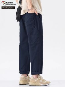 TUCANO | Cotton Summer Lightweight Loose Straight Tapered Cargo Pants