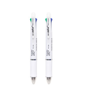 MROOFUL | 2pc Creative 5in-1 Erasable Gel Pen 0.7mm Blue Black Red Green Magic Refills 0.5mm Mechanical Pencil Writing Painting Stationery