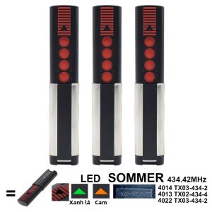 TX03 434 4 XP 434.42Mhz Điều Khiển Từ Xa Cửa Nhà Để Xe Bộ Phát Tín Hiệu Cầm Tay Phương Pháp Mã Hóa Mã Cuộn 1/2/3 Gói