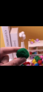 ปอมปอมคละสี ปอมปอมคละขนาด  1cm-3cm (130ลูก/ถุง)  DIY เย็บหัตถกรรมวัสดุ