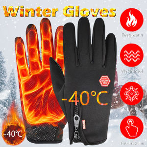 2025 Winter Gloves Men Women Warm Tactical Gloves Touchscreen Waterproof Hiking Skiing Fishing Cycling Snowboard Non-slip Gloves