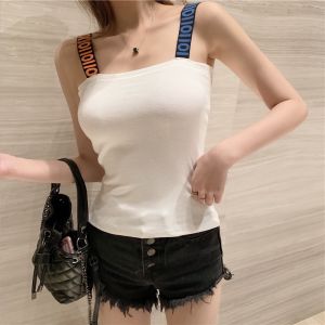 BIG SALE！Korean fashion knitted spaghetti top/ knitted fashion plain color sleeveless blouse /tube top