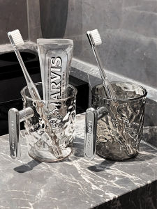 Sang Trọng Thẩm Mỹ Cặp Đôi Bàn Chải Đánh Răng Cốc Giặt Chăm Sóc Răng Miệng Người Tổ Chức Bát Đựng Kem Đánh Răng Nhựa Phong Cách Bắc Âu Sử Dụng Tại Nhà