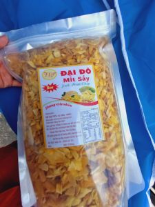 1 gói mít sấy giòn vụn 300gr chỉ 25k.