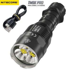Đèn Pin LED Sạc Lại Nitecore TM9K Pro 9900LMS Đèn Săn Bắn Cường Độ Cao Với Đèn Chiếu Điểm/đèn Pha Chiến Thuật Dùng Cho Đi Bộ Đường Dài
