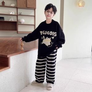 ZIRUIBABA | Boys Autumn Home Wear Set for Middle School Students