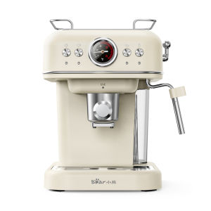 [China Plug Adapter Needed] Bear | New Semi-Automatic Espresso Machine Home Small Coffee Maker High-Pressure Extraction Steam Milk Frother