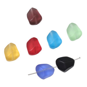 10-40ชิ้น12X15มม. แก้วฝ้าลูกปัดหินแบนสำหรับทำเครื่องประดับ DIY ทำสร้อยข้อมืออุปกรณ์เสริมสร้อยคอ