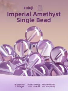 Purple Single Crystal Beads