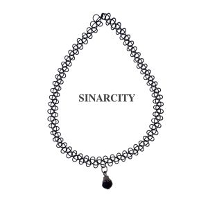 SC Kalung Tato Senar Liontin Hitam Premium | Kalung Tato Liontin Hitam | COD | Harga Per 1 Pcs | Kalung Senar Hitam Premium | Kalung Hitam Aesthetic| Kalung Tato Hitam