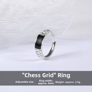 KELANXI | Trendy High-end Single Ring 925 Silver