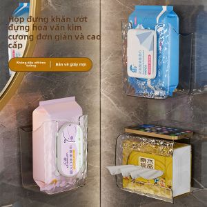 Hộp Đựng Khăn Giấy Phòng Tắm Sang Trọng Gắn Tường Hộp Đựng Khăn Ướt Không Cần Khoan Hộp Đựng Khăn Giấy Nhà Bếp Hộp Đựng Khăn Giấy