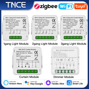 TNCE Tuya Switch Light Curtain Dimmer WIFI Zigbee Smart DIY MINI Module Roller Blinds Shutter Breaker voice alexa google home