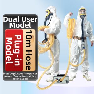 TIANXINHANYOU | Industrial Full Face Mask Respirator with Long Tube and Motorized Air Supply