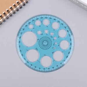 1/2/3Pcs Circles Drawing Shape Geometric Drawing Stencils Tools Multifunction Geometric Template Plastic Measuring Ruler[M55]