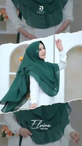 HIJAB INSTAN CERUTY JUMBO 2 LAYER SERIES ELVINA || DAFFI SIDOARJO