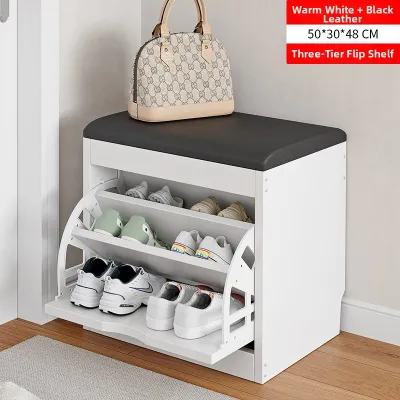 HUDU | Shoe Changing Seat Shoe Rack Combo