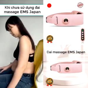 Đai Massage Giảm Mỡ Bụng Máy Xung Điện Đốt Mỡ Bụng Đai Massage Toàn Thân Làm Thon Gọn Cơ Thể Giảm Béo Hiệu Quả