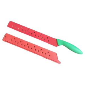 Xiaohongshu Same Style Internet Celebrity Watermelon Cutting Dedicated Knife Tools Long Bread Cutting Cake Saw Knife Baking Handy Gadget Large