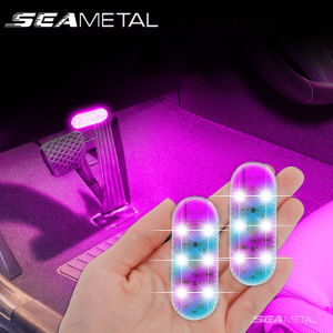 SEAMETAL Multifunctional LED Touch Lamp colourful Interior Wireless Mini Car Ceiling rechargeable USB Reading Light High Brightness Bulb