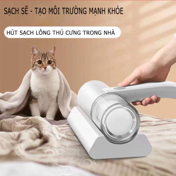 [ Cao Cấp] Máy hút bụi giường nệm diệt khuẩn UV, máy hút bụi cầm tay mini không dây, hút sạch bụi chăn, ga, gối, đệm, ghế sofa loại bỏ 99% vi khuẩn - Máy hút bụi gia đình, máy hút bụi lông chó mèo