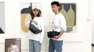 MENSPE Chest Bag Waist Bag Cross-body Chest Bag Multi-Functional Fitness Bag Small Waist Pouch Waterproof Wear-Resistant Waist Bag with Adjustable Strap for Workout Running