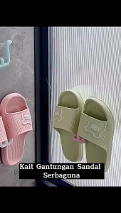 DHIO- Kait Gantungan Sandal Sepatu Tempel Dinding Rak Holder Hook Shoes Hanger Serbaguna Tempat Penyimpanan Rumah Kamar Sneakers slippers