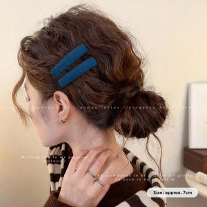 NING ZHOU | Korean Style Heart Flower Hair Clip Female Adult Side Bangs Accessory
