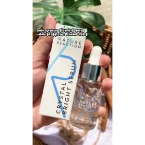 SERUM NATURE REACTION / SERUM NR CRYSTAL BRIGHT SERUM ORIGINAL BPOM 20 ML Nature Reaction - Crystal Bright Serum [New Packaging] Mencerahkan Wajah