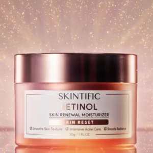 SKINTIFIC Retinol Anti-Aging Two-Step Kit 20ml+30g Adenosine+EGT+Symative Compound Smooth Skin Texture Improve Acne & Marks Boost Facial Radiance Fade Fine Wrinkles Refine Pore Roughness Relieve Retinol Dry Irritation