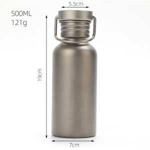 Titanium Canteen Water Bottles Sports Travel Mugs Lightweight Tumbler Outdoor Portable Mountain Camping Flasks Cycling Bike Cup