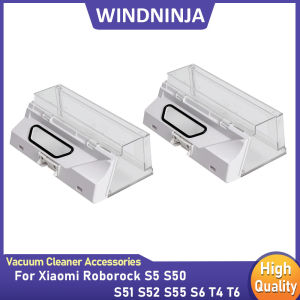 For Xiaomi Roborock Dust Box S5 S50 S51 S52 S55 S6 T4 T6 Durable Dust Collection Box Robot Vacuum Cleaner Part Sealed Leak Proof