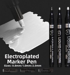 XINGJIE | Mirror Silver Waterproof Touch-up Marking Pen