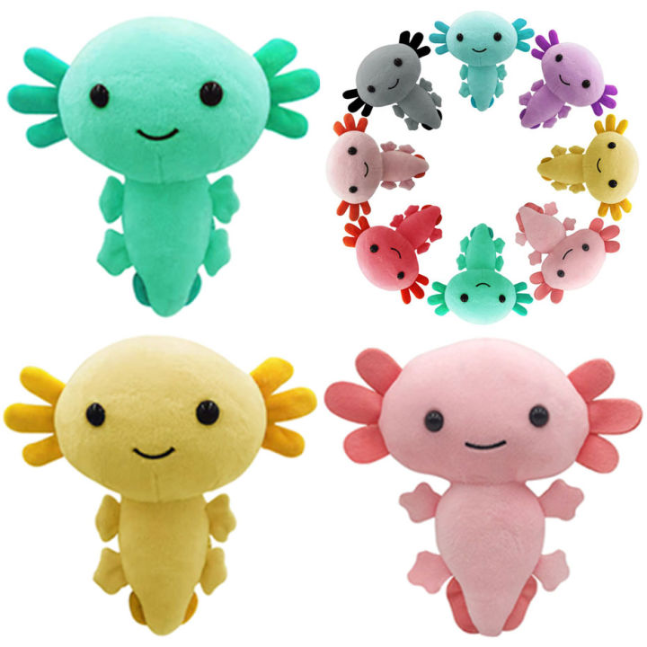 Axolotl ตุ๊กตาหนานุ่มตุ๊กตายัดนุ่นรูปสัตว์น่ารัก axolotl ตุ๊กตายัดไส้ ...