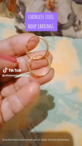 1 Pair 14/16/18/20/22mm 18K Golden Stainless Steel  Hoop Earrings For Men Women Minimalist Small Circle Fashion Hoop Stainless Steel Earring Hypoallergenic Accessories