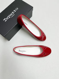 Repetto Shoes Ballet Flats Flats Womens French Vintage Patent Leather Bows Flats Red Shoes Wedding Shoes