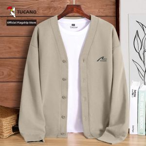 TUCANO | Mens Autumn New V-Neck Heavyweight Cardigan Jacket