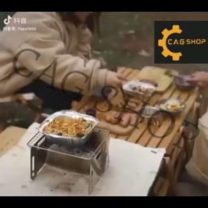 CAG 1pcs Portable Camping Grill Foldable Barbeque BBQ Grill Portable Stainless Steel Barbecue Grill Pits