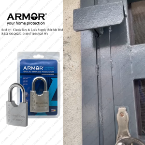 Armor APL-880 Heavy Duty Padlock | Anti-Cut Security Lock | Weather Resistant | High Security Padlock