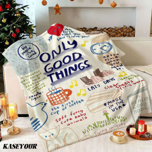 Beast Kingdom | Only Good Things Journal Winter Summer Flannel Blanket Throw Fleece Soft Fuzzy Plush Cozy Fleece Blankets for Sofa Ideal Gifts