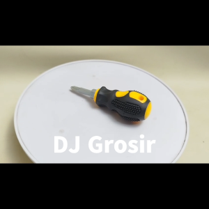 Obeng 3 In1 bisa Dilepas Plus Minus Magnet Screwdriver Obeng Bolak Balik Obeng Pendek - 8971