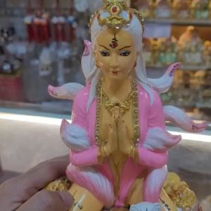 Tượng trang trí mea fox 9 tails kích thước 24cm