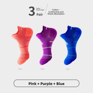 Professional Sport Socks Mens Running Marathon Athletic Training Short Tube Socks Quick Dry Breathable Pressure Mens Socks