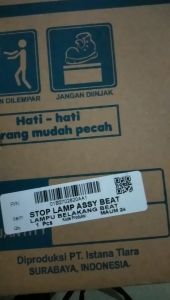Stop Lamp Assy Lampu Belakang BEAT KARBU KVY 2008 2009 2010 2011 MERK WIN