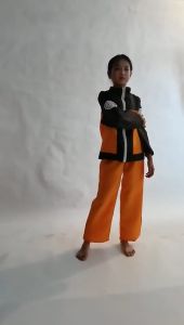 Uzumaki Naruto Cosplay Costume Anime Ninjao Shippuden Cos Cartoon Jacket Suit Tops Pants Halloween